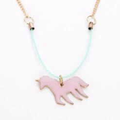 Meri-Meri Enamel Unicorn Necklace