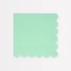 Meri-Meri Sea Foam Green Large Napkins (x 16)