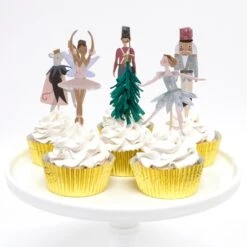 Meri-Meri Nutcracker Cupcake Kit (x 24 Toppers) -Party Supply Discount Store media 07897c01 cf4b 42a5 b2ec c70dae942cfd