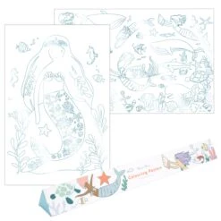 Meri-Meri Mermaid Coloring Pages (set Of 2)