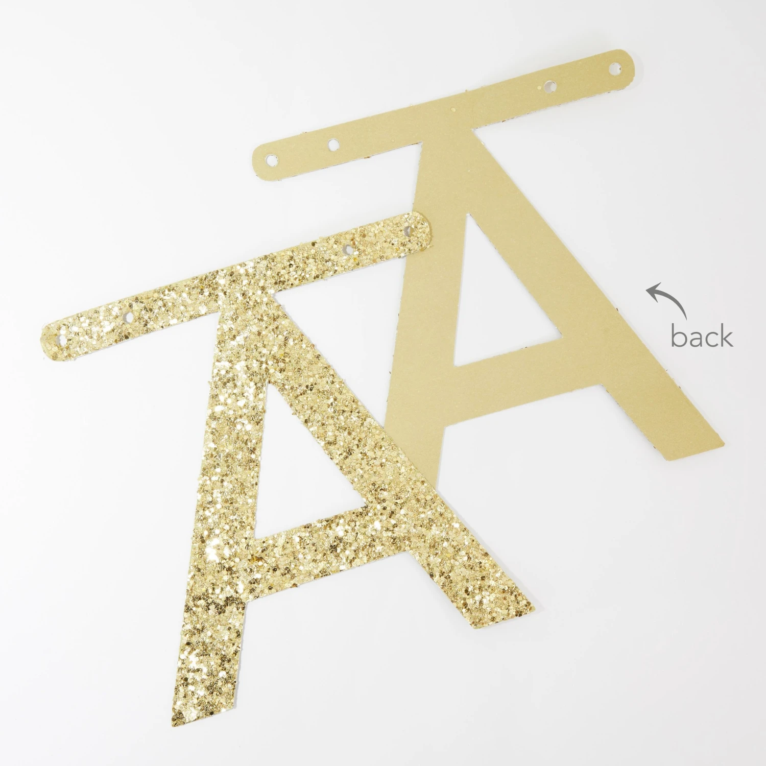 Meri-Meri Gold Glitter Letter Garland Kit 3 Meri-Meri Gold Glitter Letter Garland Kit - Image 3