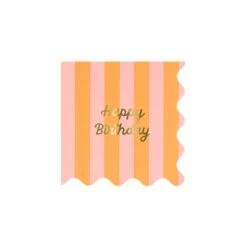 Meri-Meri Stripe Happy Birthday Small Napkins (x 16) 20 Meri-Meri Stripe Happy Birthday Small Napkins (x 16) -Party Supply Discount Store media 0cf40209 dbb7 40de ad97 e9c65f981370