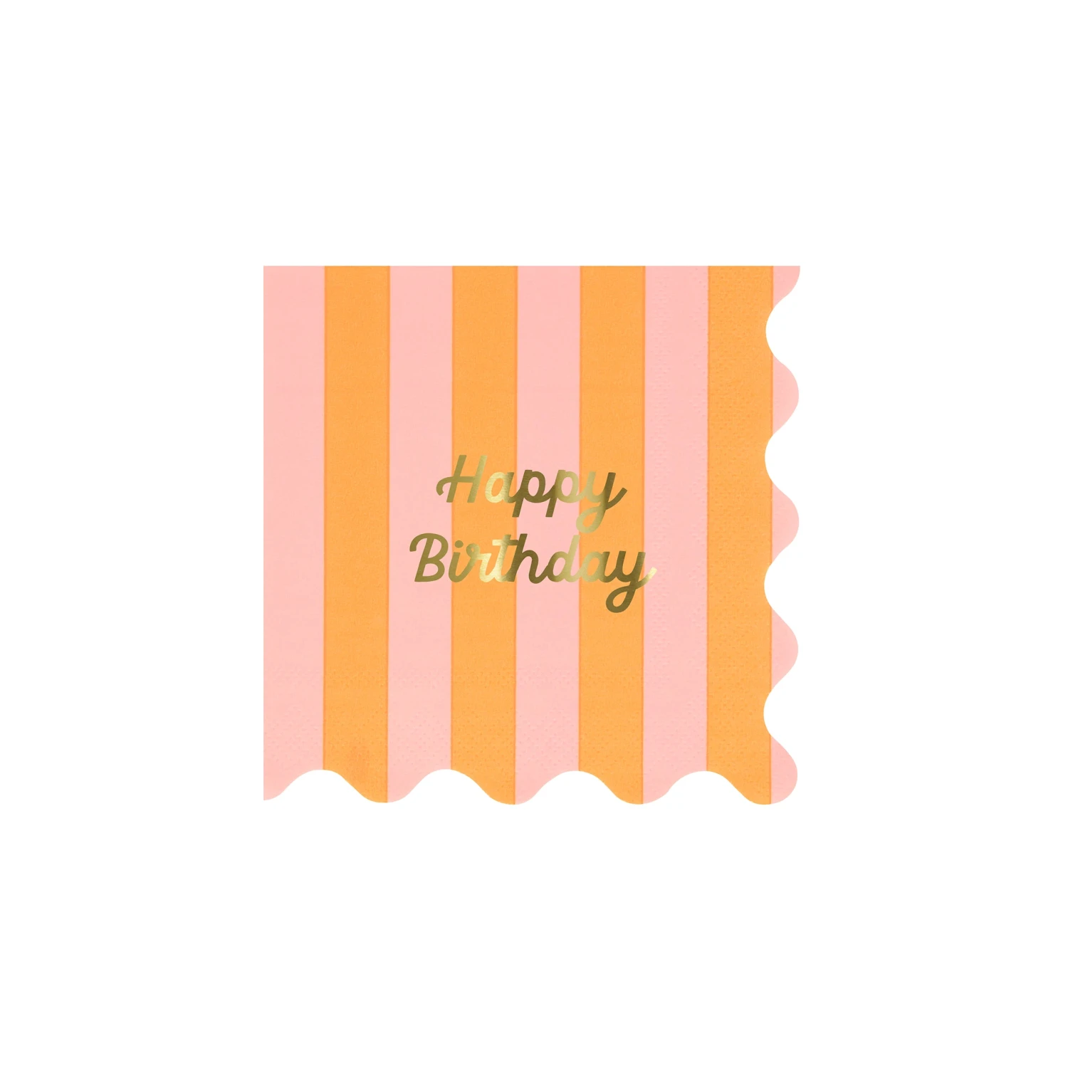 Meri-Meri Stripe Happy Birthday Small Napkins (x 16) 10 Meri-Meri Stripe Happy Birthday Small Napkins (x 16) - Image 10