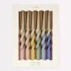 Meri-Meri Rainbow Twisted Table Candles (x 8)