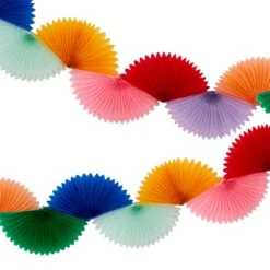Meri-Meri Rainbow Honeycomb Fan Garland