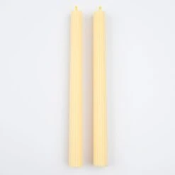 Meri-Meri Lemon Sherbet Yellow Table Candles (x 2)
