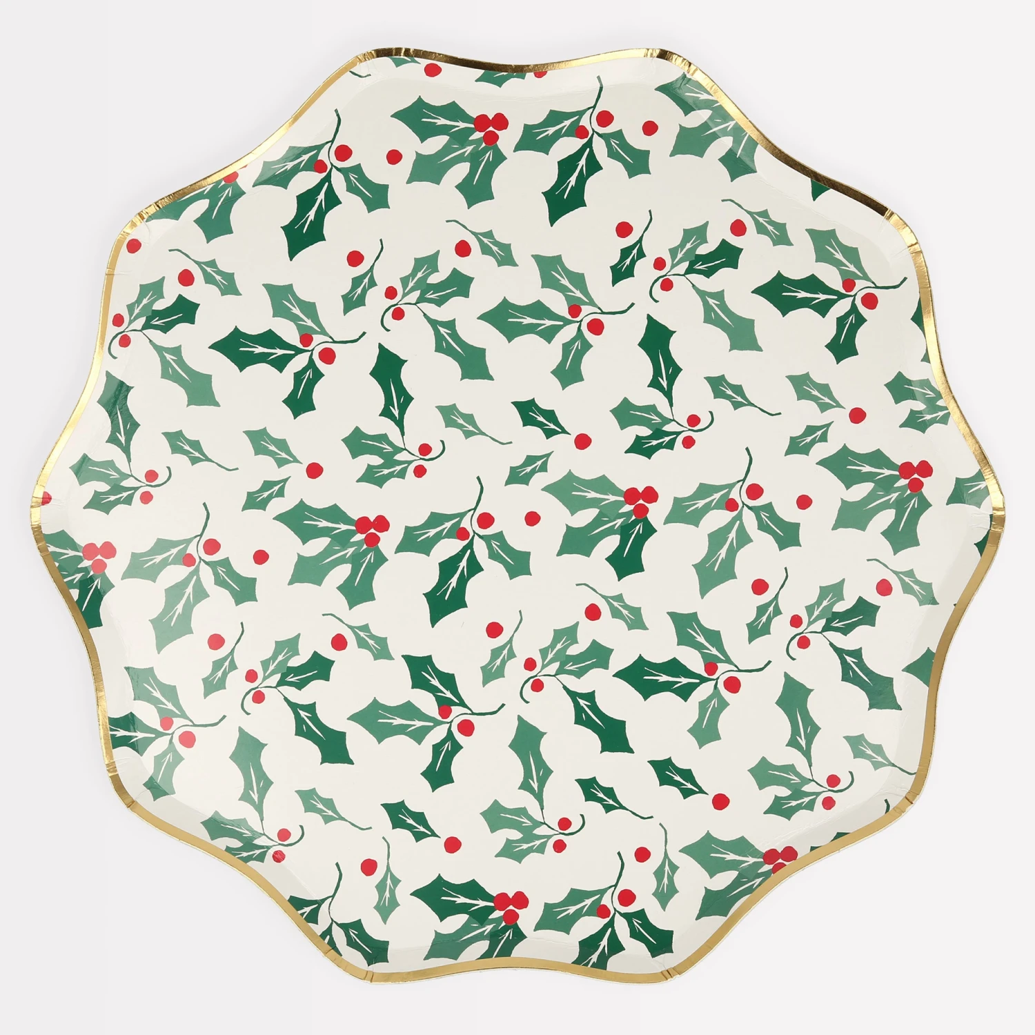 Meri-Meri Holly Pattern Dinner Plates (x 8) 1 Meri-Meri Holly Pattern Dinner Plates (x 8)