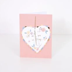 Meri-Meri Honeycomb Heart Wedding Card