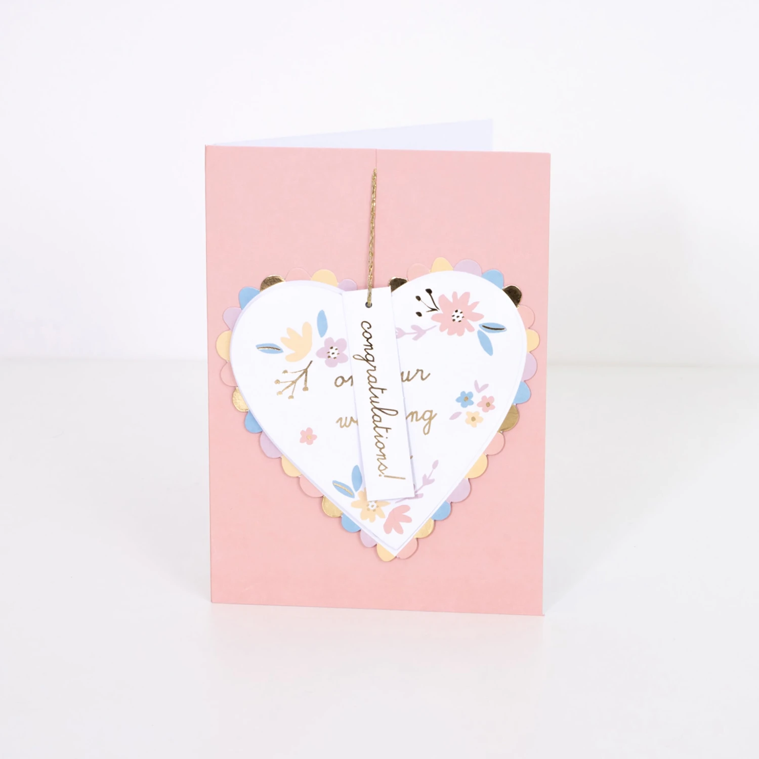 Meri-Meri Honeycomb Heart Wedding Card 1 Meri-Meri Honeycomb Heart Wedding Card
