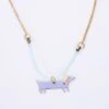 Meri-Meri Enamel Sausage Dog Necklace