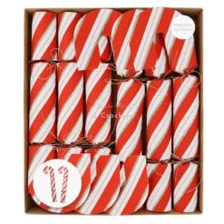 Party Supply Discount Store 6 Meri-Meri Candy Cane Shape Crackers (x 6)