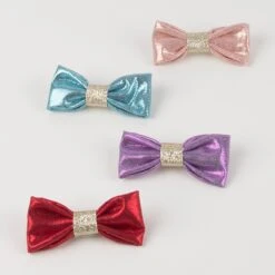Meri-Meri Glittery Fabric Hair Bows (x 8) -Party Supply Discount Store media 1d001c56 34c0 4af2 b725 0c11f2a0fb31