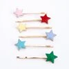 Meri-Meri Enamel Star Hair Slides (x 6)