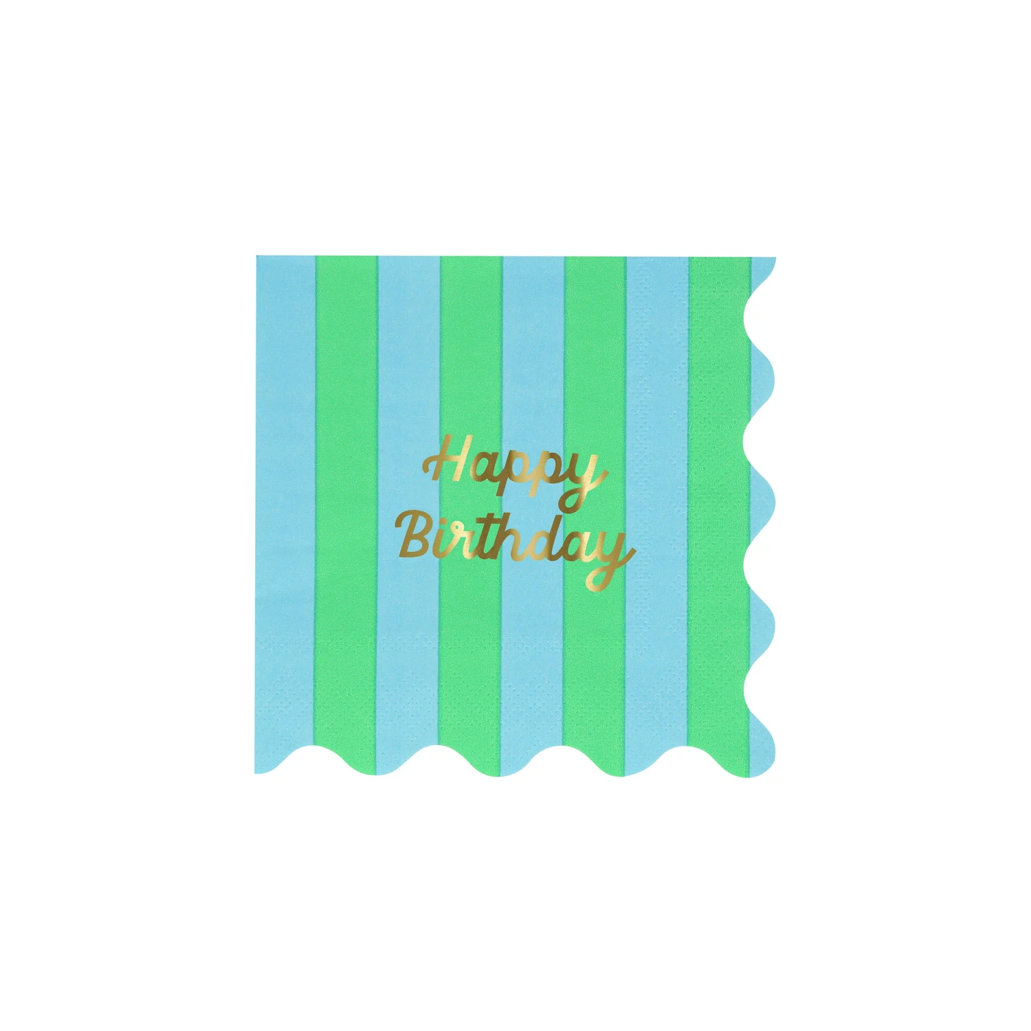 Meri-Meri Stripe Happy Birthday Small Napkins (x 16) 5 Meri-Meri Stripe Happy Birthday Small Napkins (x 16) - Image 5