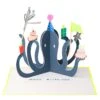 Meri-Meri Party Octopus Stand-Up Birthday Card