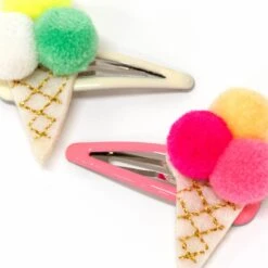 Meri-Meri Pompom Ice Cream Hair Clips (x 2) -Party Supply Discount Store media 2458d473 3a0d 4991 be77 2c55992ecc99