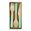 Meri-Meri Mint Wooden Cutlery Set (x 24)