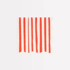 Meri-Meri Red Stripe Small Napkins (x 16)