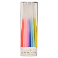 Meri-Meri Rainbow Dipped Tapered Candles (x 16)