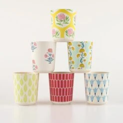 Meri-Meri Molly Mahon X Meri Meri Recycled Plastic Cups (x 6)