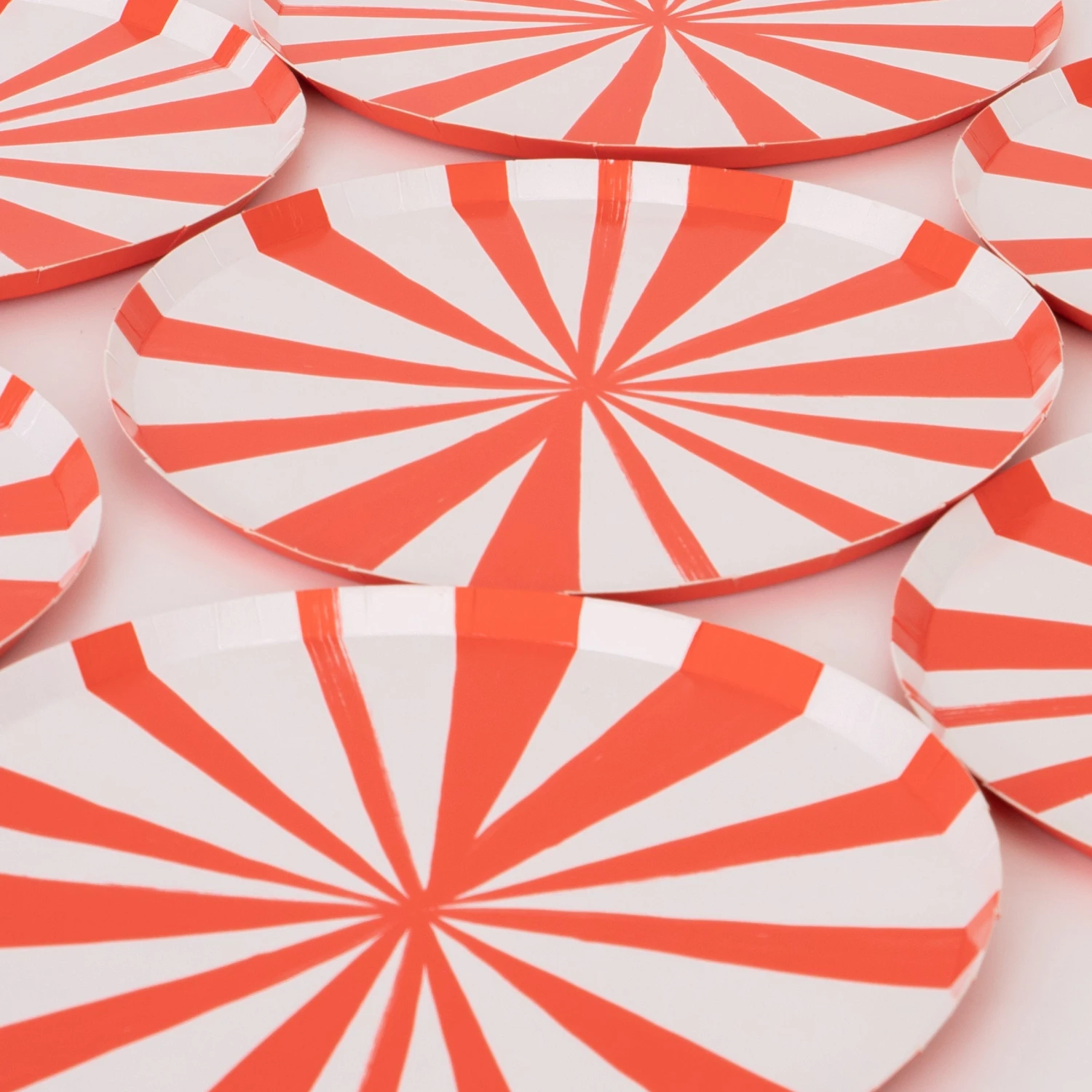 Meri-Meri Red Stripe Side Plates (x 8) 3 Meri-Meri Red Stripe Side Plates (x 8) - Image 3