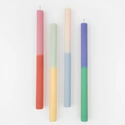 Meri-Meri Multi Block Color Table Candles (x 4)