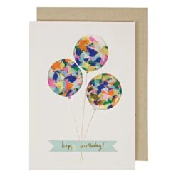 Meri-Meri Balloon Confetti Shaker Birthday Card