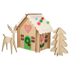 Meri-Meri Wooden Embroidery Gingerbread House Kit