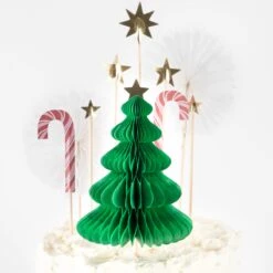 Meri-Meri Christmas Honeycomb Cake Topper Set (x 10) -Party Supply Discount Store media 34555223 accb 448c a457 7577ce244686