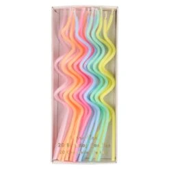Meri-Meri Pastel Swirly Candles (x 20)