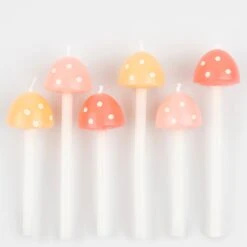 Meri-Meri Mushroom Birthday Candles (x 6) 6 Meri-Meri Mushroom Birthday Candles (x 6) -Party Supply Discount Store media 372384af f4e9 4d09 a6c1 5f35d2f73411