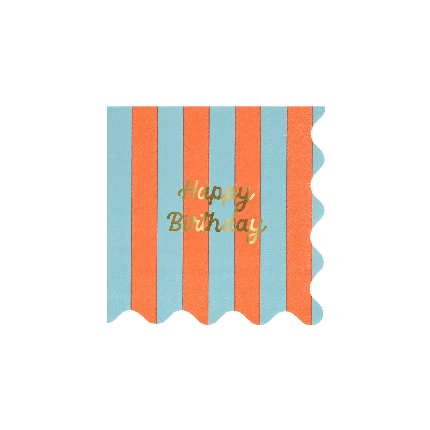 Meri-Meri Stripe Happy Birthday Small Napkins (x 16) 8 Meri-Meri Stripe Happy Birthday Small Napkins (x 16) - Image 8