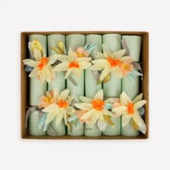 Party Supply Discount Store 14 Meri-Meri Floral Crackers (x 6)