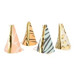 Meri-Meri Safari Animal Print Party Hats (x 8)