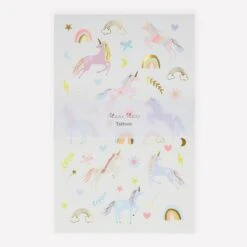 Meri-Meri Unicorn Tattoo Sheets (x 2 Sheets)