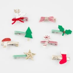 Meri-Meri Christmas Icon Hair Clips (x 8) -Party Supply Discount Store media 41cf2366 7beb 4834 a03d 7780f180f563