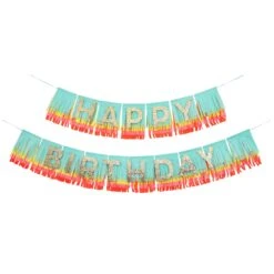 Meri-Meri Rainbow Happy Birthday Fringe Garland -Party Supply Discount Store media 420aae35 798d 4334 8f9e 70c83976830b