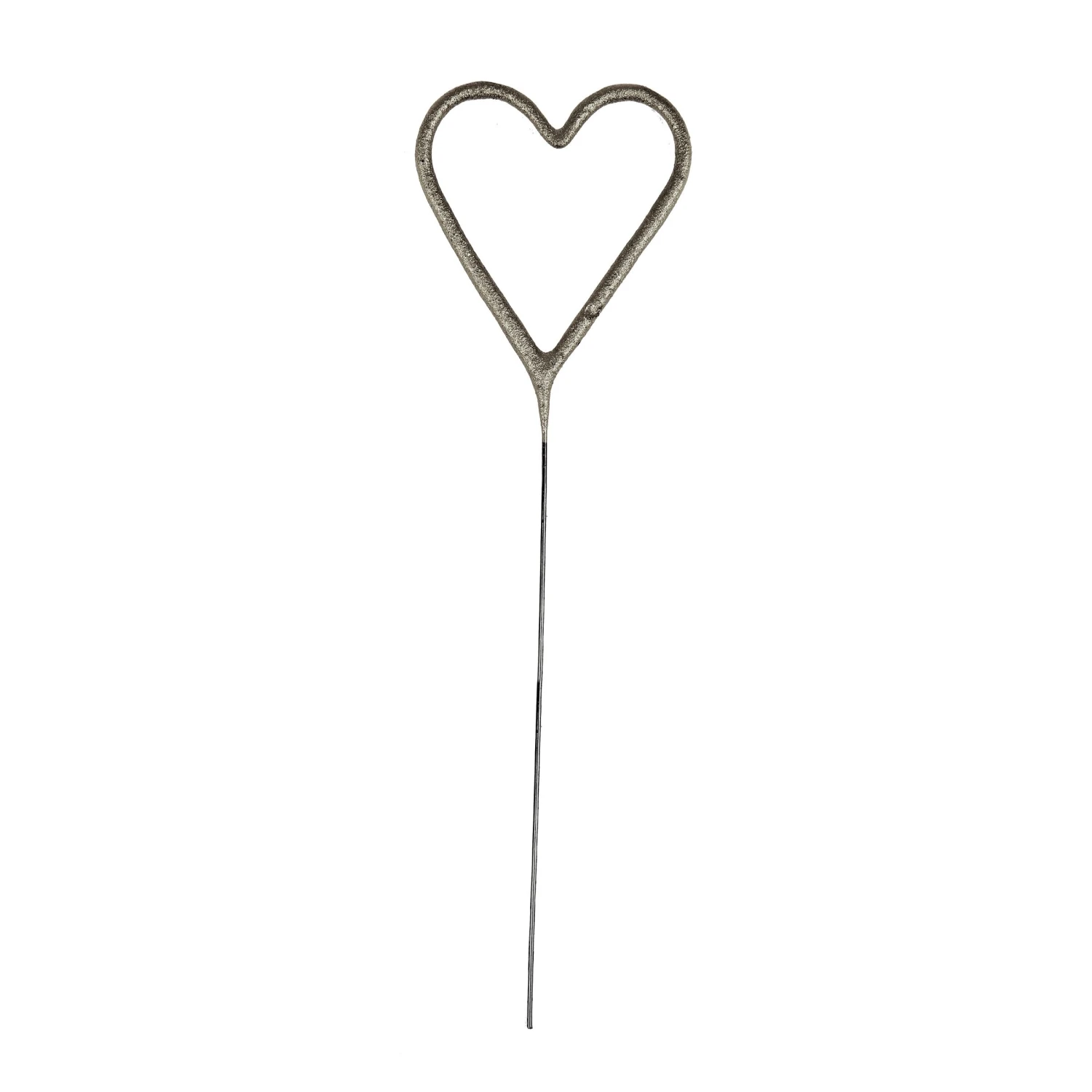 Meri-Meri Silver Sparkler Heart Candle 3 Meri-Meri Silver Sparkler Heart Candle - Image 3