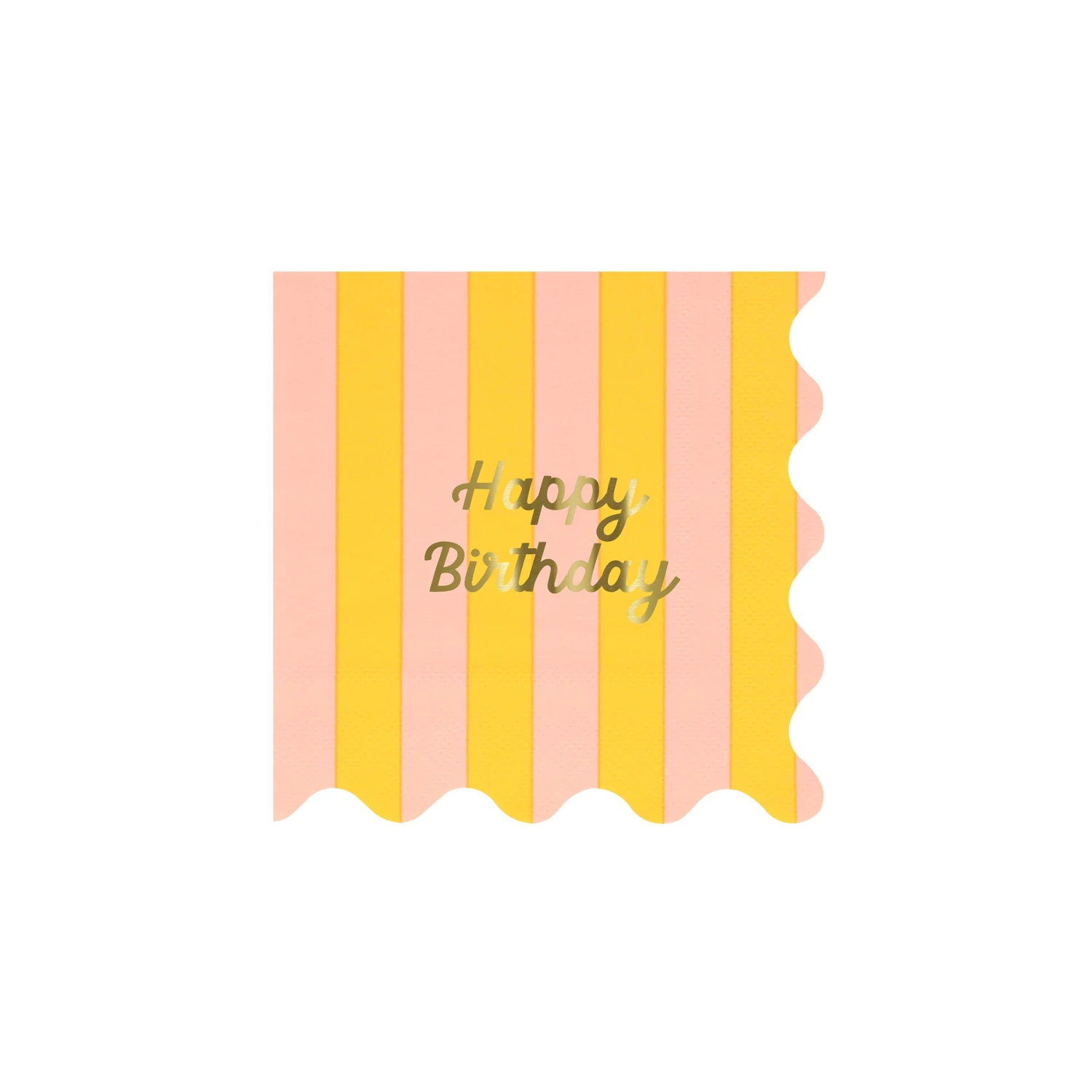 Meri-Meri Stripe Happy Birthday Small Napkins (x 16) 9 Meri-Meri Stripe Happy Birthday Small Napkins (x 16) - Image 9