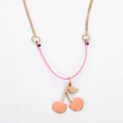 Meri-Meri Enamel Cherries Necklace