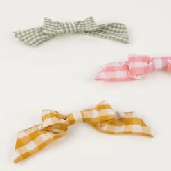 Meri-Meri Gingham Hair Bows (x 6) -Party Supply Discount Store media 45d66751 8c75 4baa ba27 850bc94e43c6