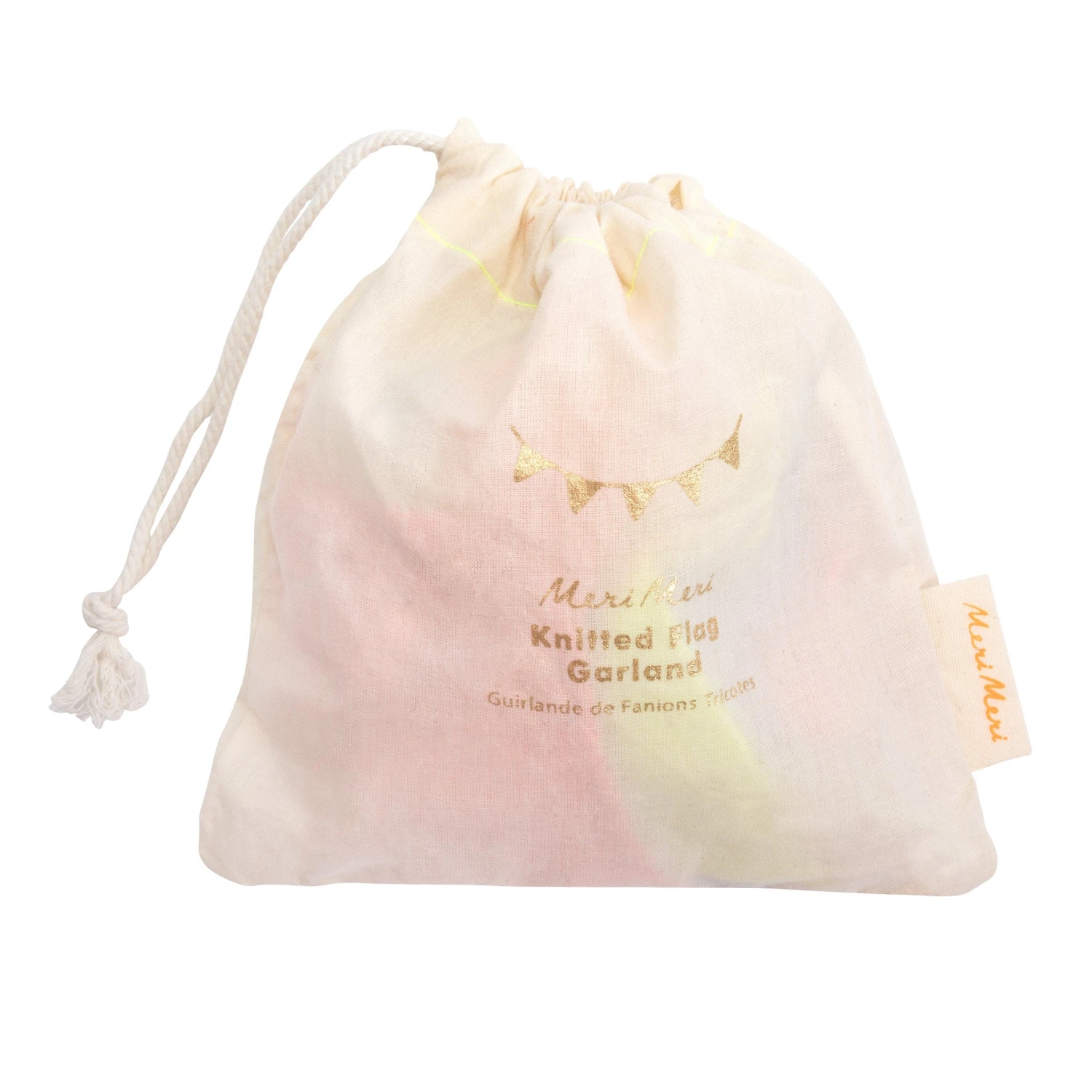 Meri-Meri Multicolor Knitted Flag Garland 4 Meri-Meri Multicolor Knitted Flag Garland - Image 4