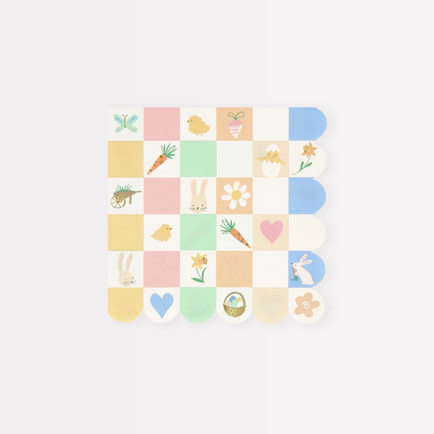 Meri-Meri Easter Icon Checkerboard Small Napkins (x 16) 1 Meri-Meri Easter Icon Checkerboard Small Napkins (x 16)