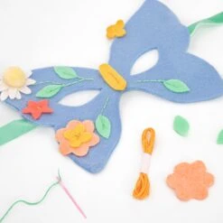 Meri-Meri Flower Embroidery Butterfly Mask Kit