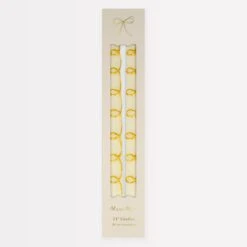 Meri-Meri Gold Swirl Taper Candles (x 2)