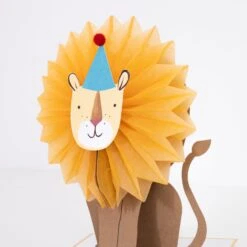 Meri-Meri Honeycomb Lion Blank Card -Party Supply Discount Store media 5abeaac8 8e54 42c1 bde4 458a0b3f5bcb