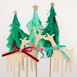 Meri-Meri Reindeer Family Cake Toppers (x 6) -Party Supply Discount Store media 5c8c964e 0855 40ff ac62 39332416d1e2