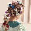 Meri-Meri Glittery Fabric Hair Bows (x 8)