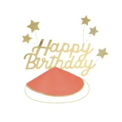 Meri-Meri Happy Birthday & Stars Party Hats (x 6) 12 Meri-Meri Happy Birthday & Stars Party Hats (x 6) -Party Supply Discount Store media 647c91ae 81e7 4299 94f9 2e7a71f5e9f6