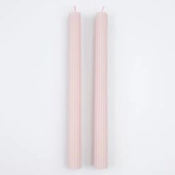 Meri-Meri Cotton Candy Pink Table Candles (x 2)